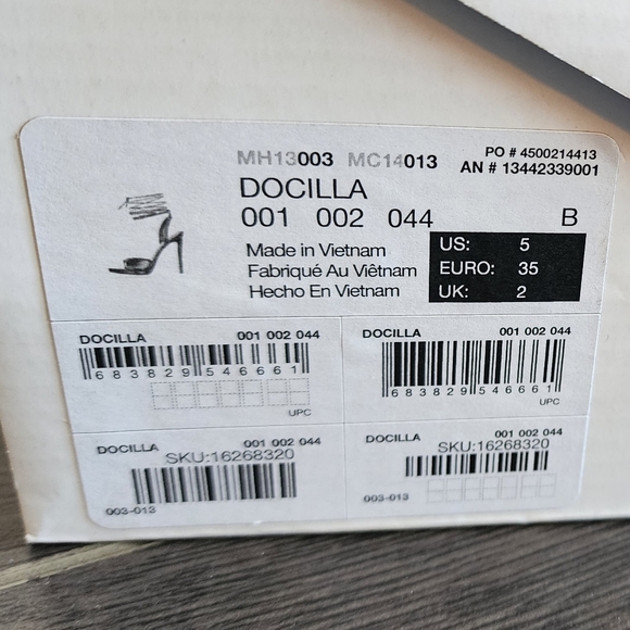 Black Aldo Strappy Heels - Size 5 - Picture 3 of 3